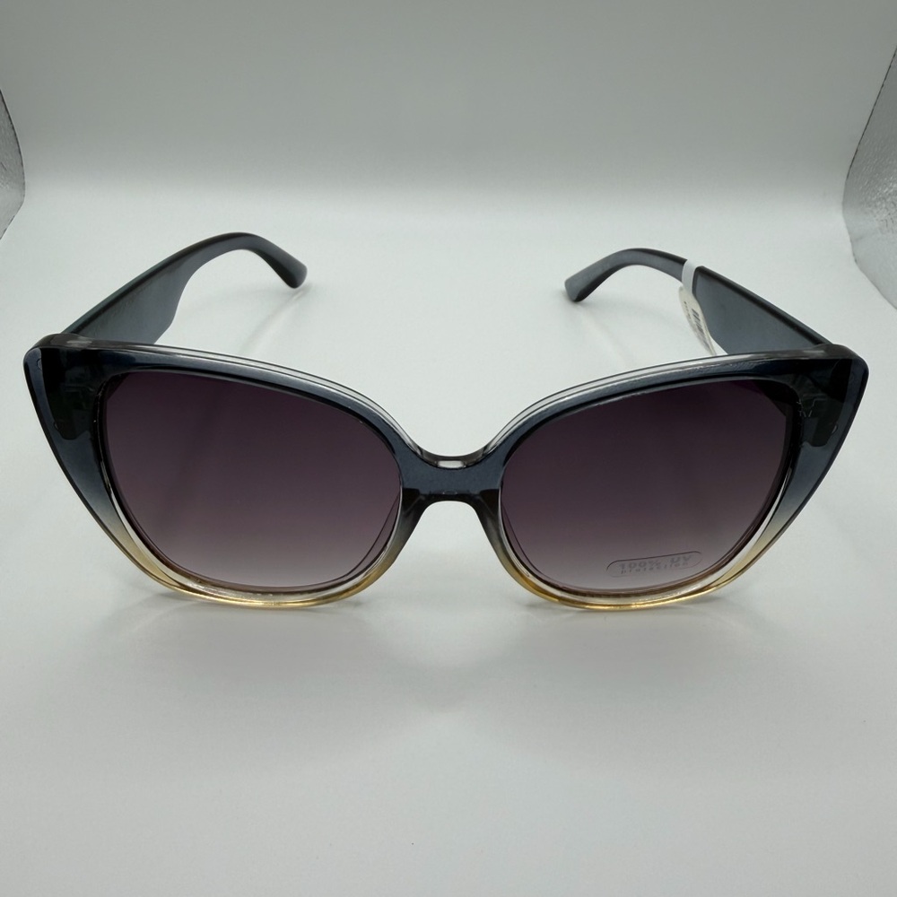 Smokey Gray Faded Cateye Sunglasses - Picture 2 of 3